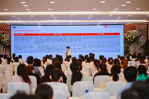 Ông Phạm Quang Trung – Tổng Giám đốc ECOVIS AFA VIỆT NAM chia sẻ về chủ đề Cập nhật những thay đổi lớn trong dự thảo sửa đổi, bổ sung Thông tư 200 